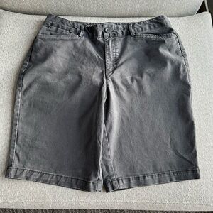97% cotton, Women's Gray Shorts curvy size 10